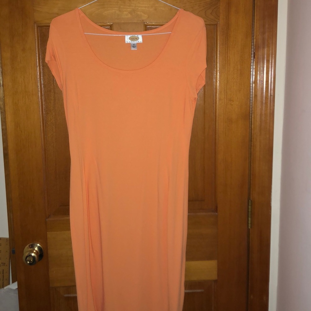 Talbots Coral Knit Fitted Dress PM